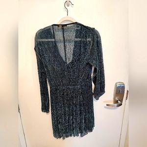Maje Sheer Sparkly Dress